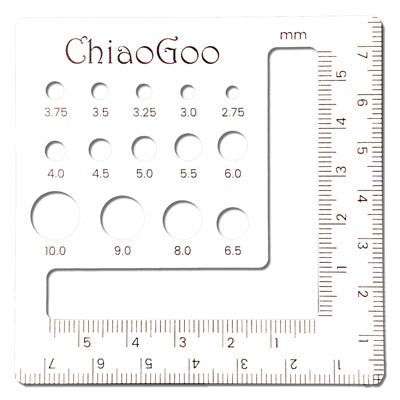 ChiaoGoo Swatch & Needle Gauge