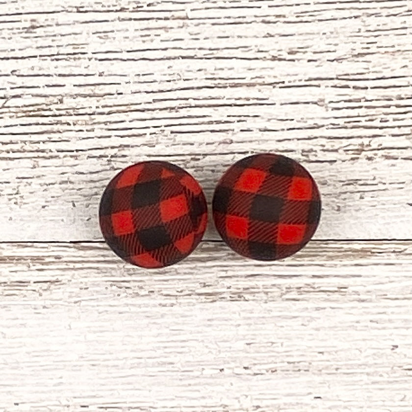 Red Plaid Needle Stoppers