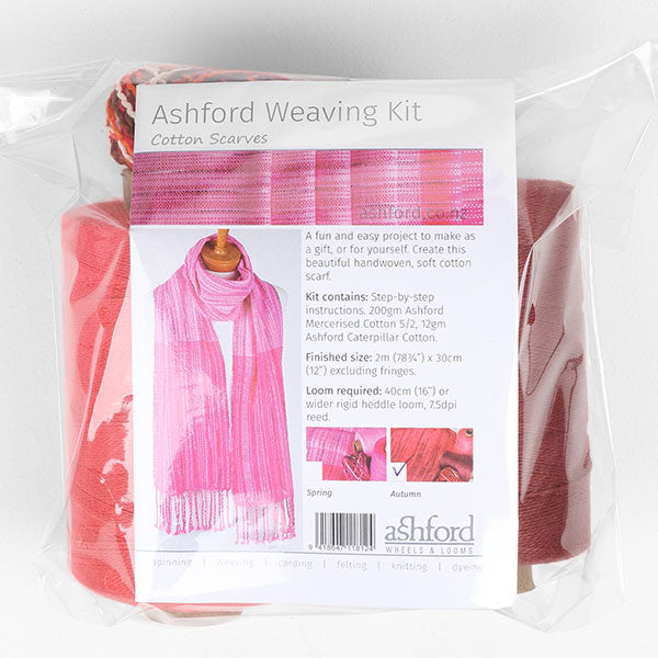 Ashford Weaving Kit 2 Cotton Scarves