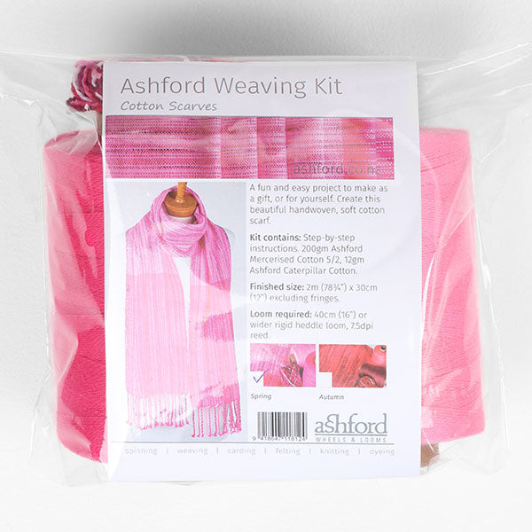 Ashford Weaving Kit 2 Cotton Scarves