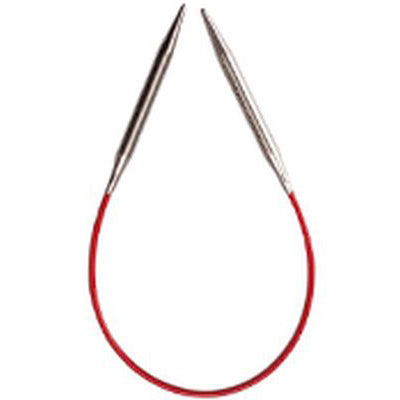 ChiaoGoo Knit Red Circular Steel 9"